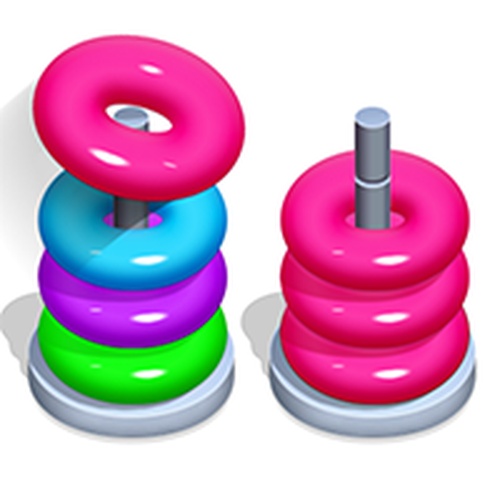 Color Hoop Stack Puzzle Game