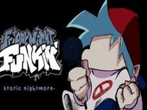 FNF: Nightmare BF vs BF in Static Nightmare Online Game