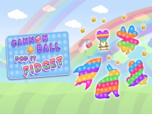 Cannon Ball Pop It Fidget Puzzle Game