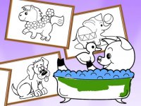 Cartoon Coloring for Kids - Animals Online Coloring Game
