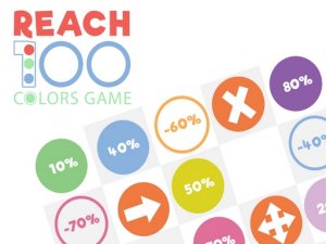 Reach 100: Colors Puzzle Game Online