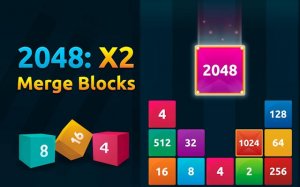 2048 X2 Merge Blocks Online - Fun Falling Number Puzzle Game