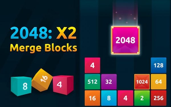 2048 Merge Blocks Puzzle