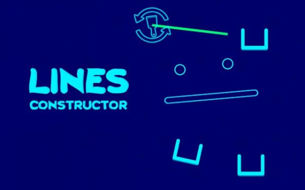 Lines Constructor Ball Drop Puzzle